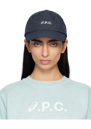 A.P.C. Navy ASICS Edition Charlie Baseball Cap