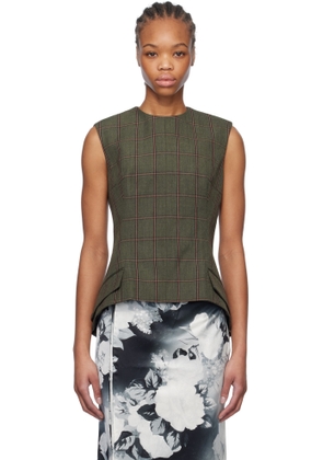 Meryll Rogge Khaki Blazer Top