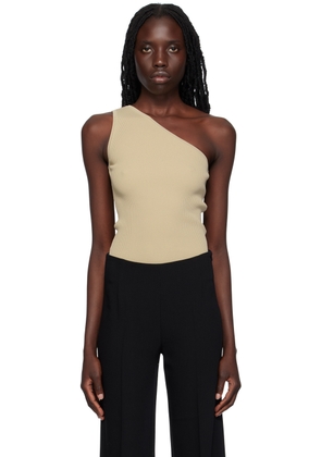 TOTEME Beige Single-Shoulder Tank Top