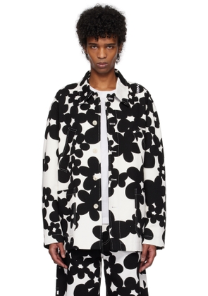 Marni Black & White Dillies Print Jacket