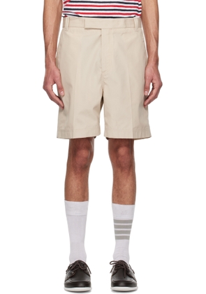 Thom Browne Beige Typewriter Cloth Utility Chino Shorts