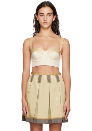 Moschino Beige Inside Out Tank Top