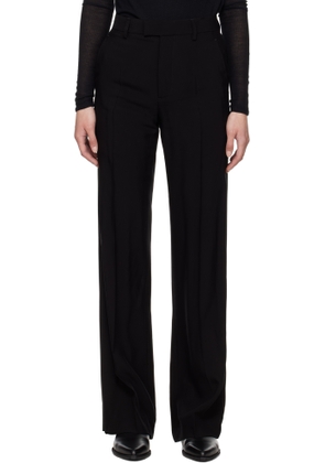 Ann Demeulemeester Black Maaike Flared Leg Comfort Trousers