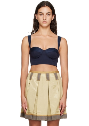 Moschino Navy Inside Out Tank Top