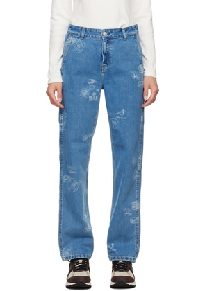 Carhartt Work In Progress Blue Stamp Jeans