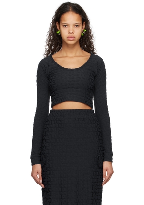 SUNNEI Navy Allover Long Sleeve T-Shirt