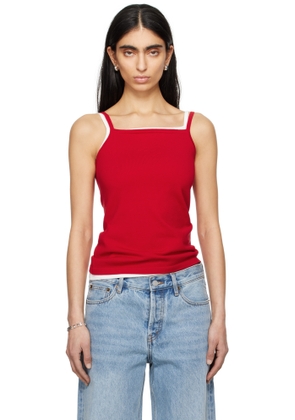 Still Here Red Square Tank Top