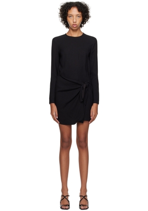 Moschino Jeans Black Tie Minidress