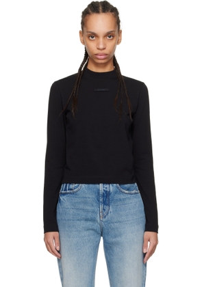 JACQUEMUS Black 'The Gros Grain long-sleeve' T-shirt