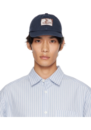 Vivienne Westwood Blue Cotton Twill Baseball Cap