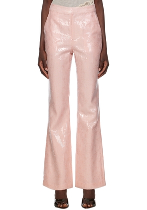 KIM SHUI Pink Paillette Pants
