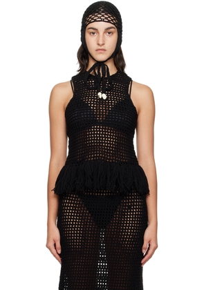 Niccolo Pasqualetti Black Grata Camisole