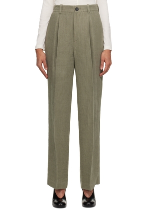 UMBER POSTPAST SSENSE Exclusive Khaki Trousers
