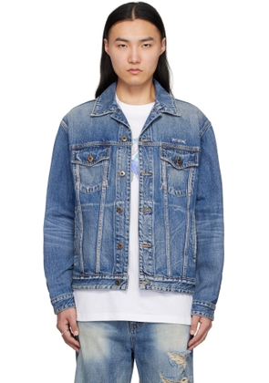 We11done Blue Washed Denim Jacket