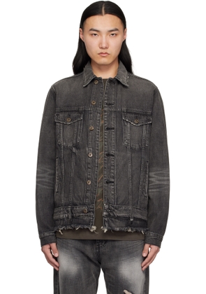 We11done Black Belted Denim Jacket
