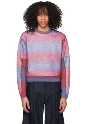 WOOYOUNGMI Pink & Purple Gradient Stripe Sweater