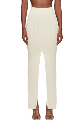 Rick Owens Off-White Concordians Sliced Midi Skirt