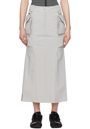 HYEIN SEO Gray Cargo Midi Skirt & Top Set