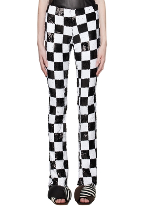 Marques Almeida Black & White Check Trousers