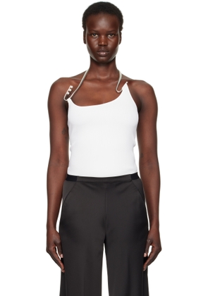 Christopher Esber White Levitate Knit Tank Top