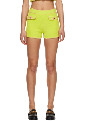 Moschino Green Flap Pocket Shorts