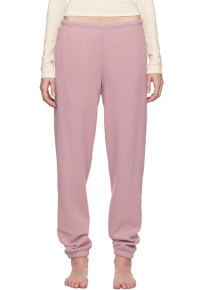 SKIMS Pink Cotton Fleece Classic Jogger Lounge Pants