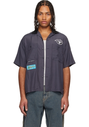 AAPE by A Bathing Ape Gray Main Short Sleeve Shirt