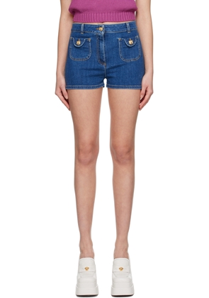 Moschino Blue Teddy Denim Shorts