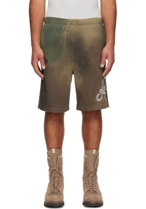 AAPE by A Bathing Ape Khaki Main Sweat Shorts