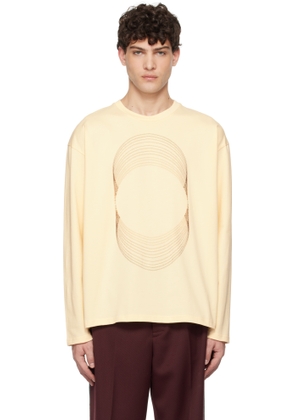 COMMAS Yellow Sunwaves Embroidered Sweatshirt
