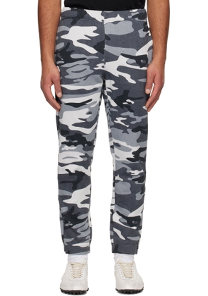 AAPE by A Bathing Ape Gray Logo Patch Sweatpants