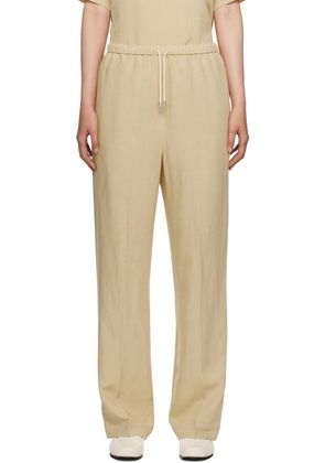 TOTEME Beige Drawstring Trousers