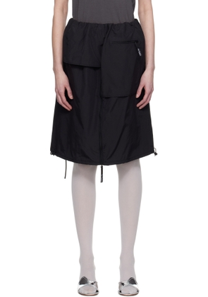 Kijun Black Parka Layered Midi Skirt