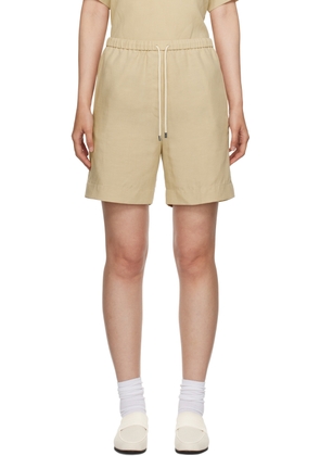 TOTEME Beige Drawstring Shorts