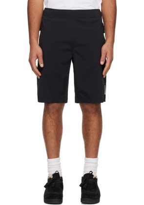 AAPE by A Bathing Ape Black 'AAPENOW' Moonface Logo Shorts