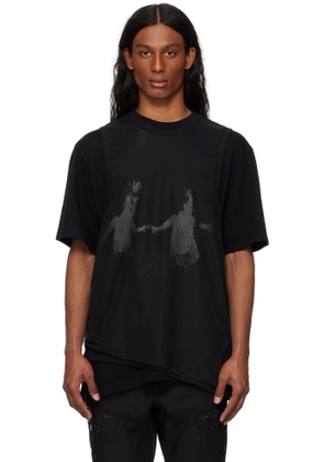 HYEIN SEO Black Double Layer T-shirt