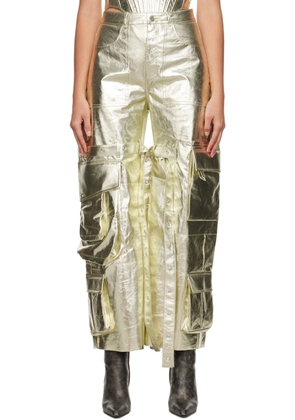 Marques Almeida Gold Multipocket Jeans