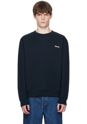 A.P.C. Navy Boxy Petit 'VPC' Sweatshirt