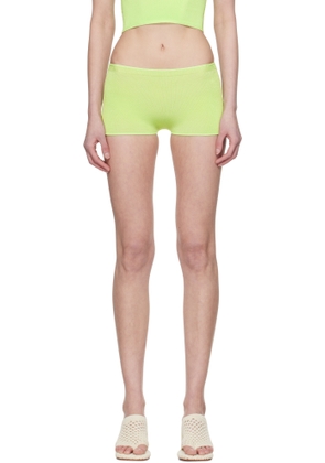 Isa Boulder Green Knitted Malley Shorts