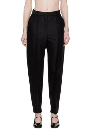 TOTEME Black Sewn Pleat Trousers