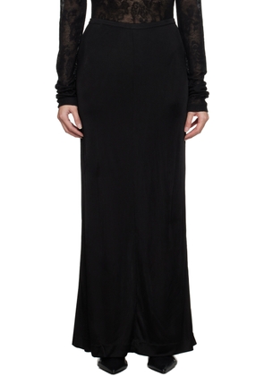 BITE Black Zip Midi Skirt