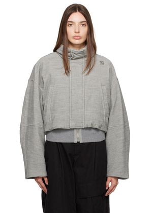 WOOYOUNGMI Gray Oversized Down Jacket