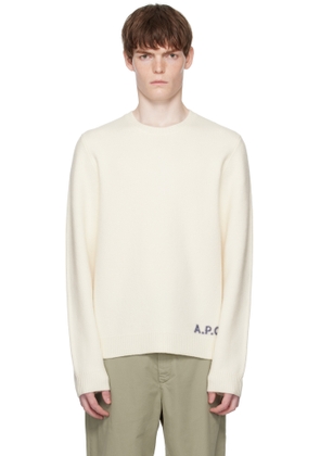 A.P.C. Off-White Edward Sweater