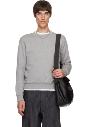 A.P.C. Gray Standard 'A.P.C.' Brodé Sweatshirt