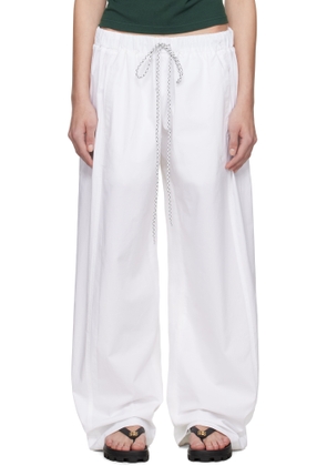 Julie Kegels White 50-50 Trousers