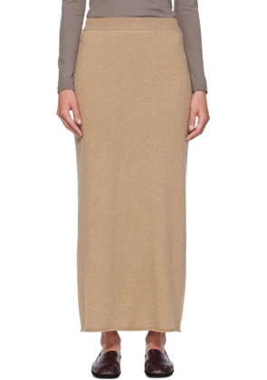 LISA YANG Beige Charlotta Midi Skirt
