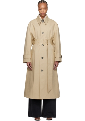 AMI Paris Beige Belted Coat
