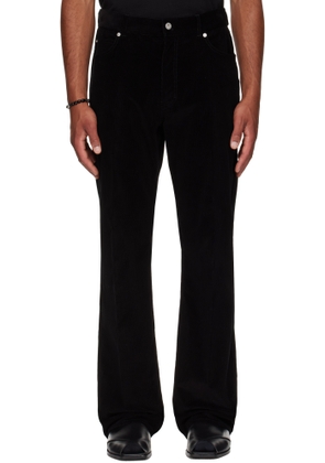 Ferragamo Black Corduroy Trousers