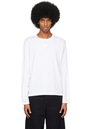 Craig Green White Eyelet Long Sleeve T-Shirt