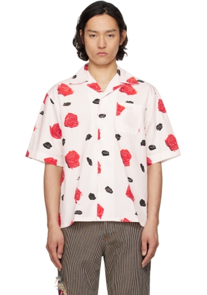 Marni White Iris Heavy Poplin Shirt